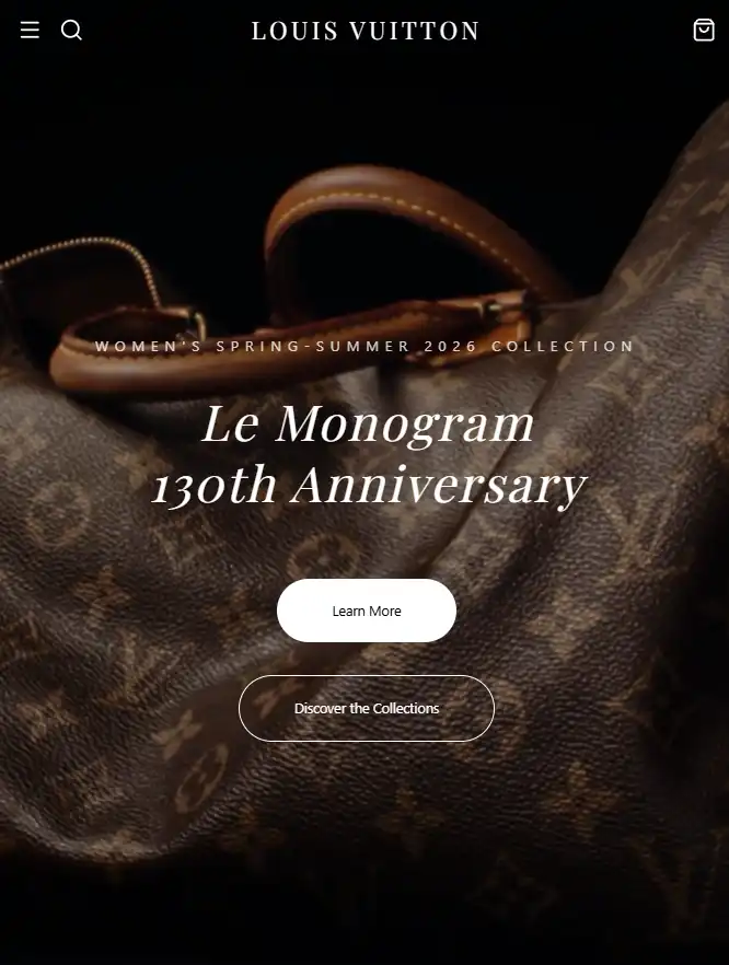 Louis Vuitton Clone mobile showcase