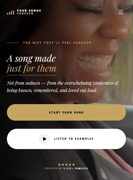Your Songs Forever mobile showcase